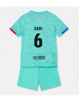 Barcelona Paez Gavi #6 Alternativní dres pro děti 2023-24 Krátký Rukáv (+ trenýrky)
